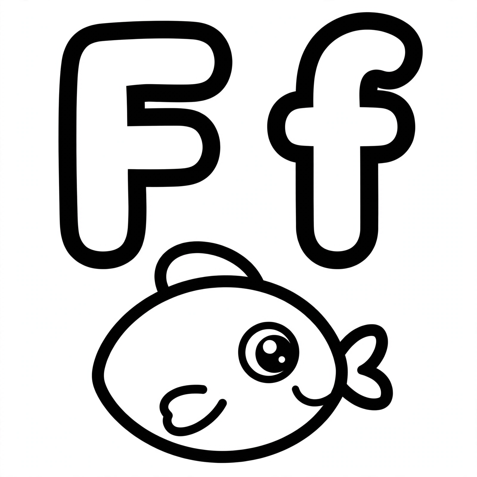 Letter F Coloring Page