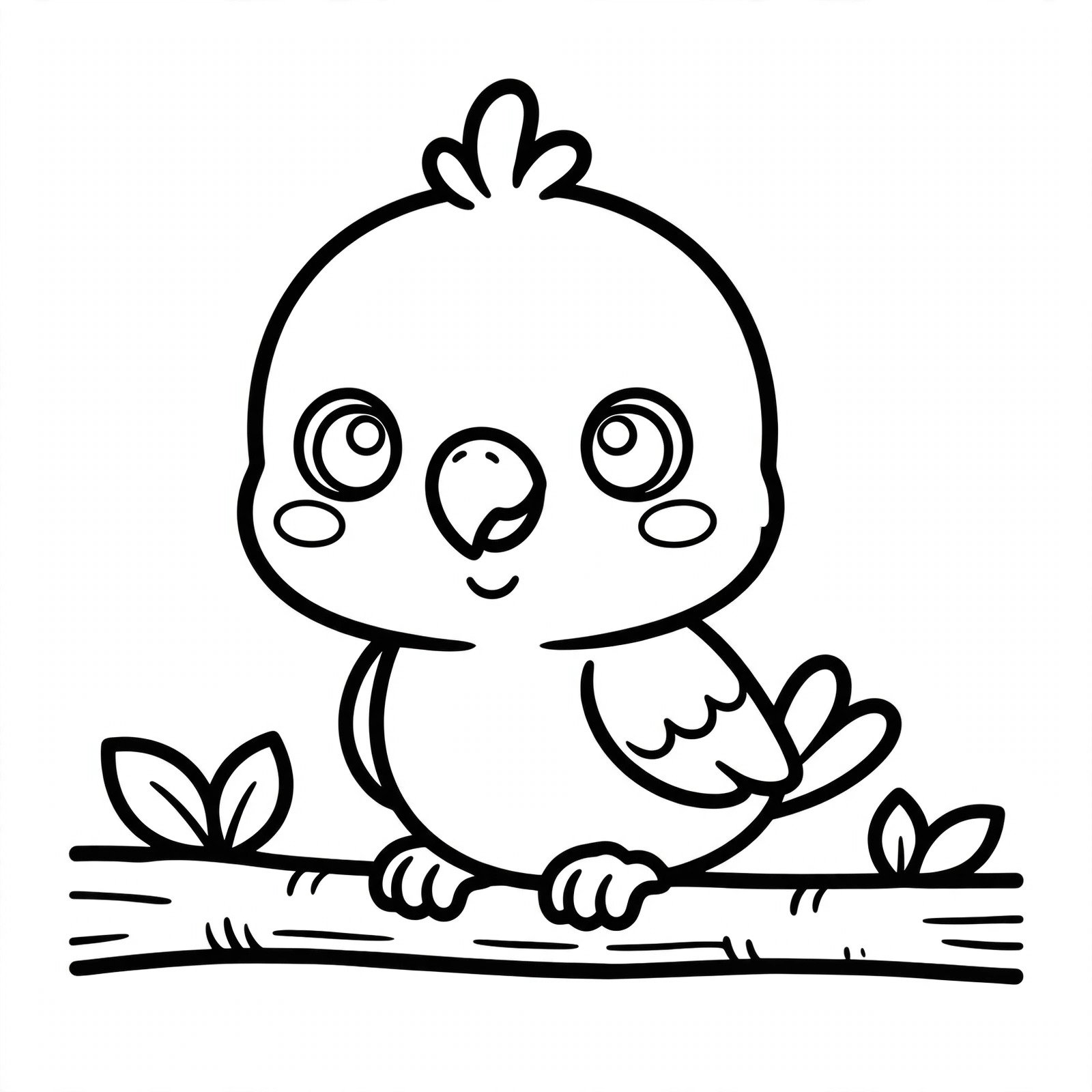 Parrot Coloring – Free Parrot Coloring Page for Kids